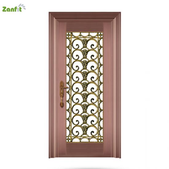 galvanized copper color security door entry grilles